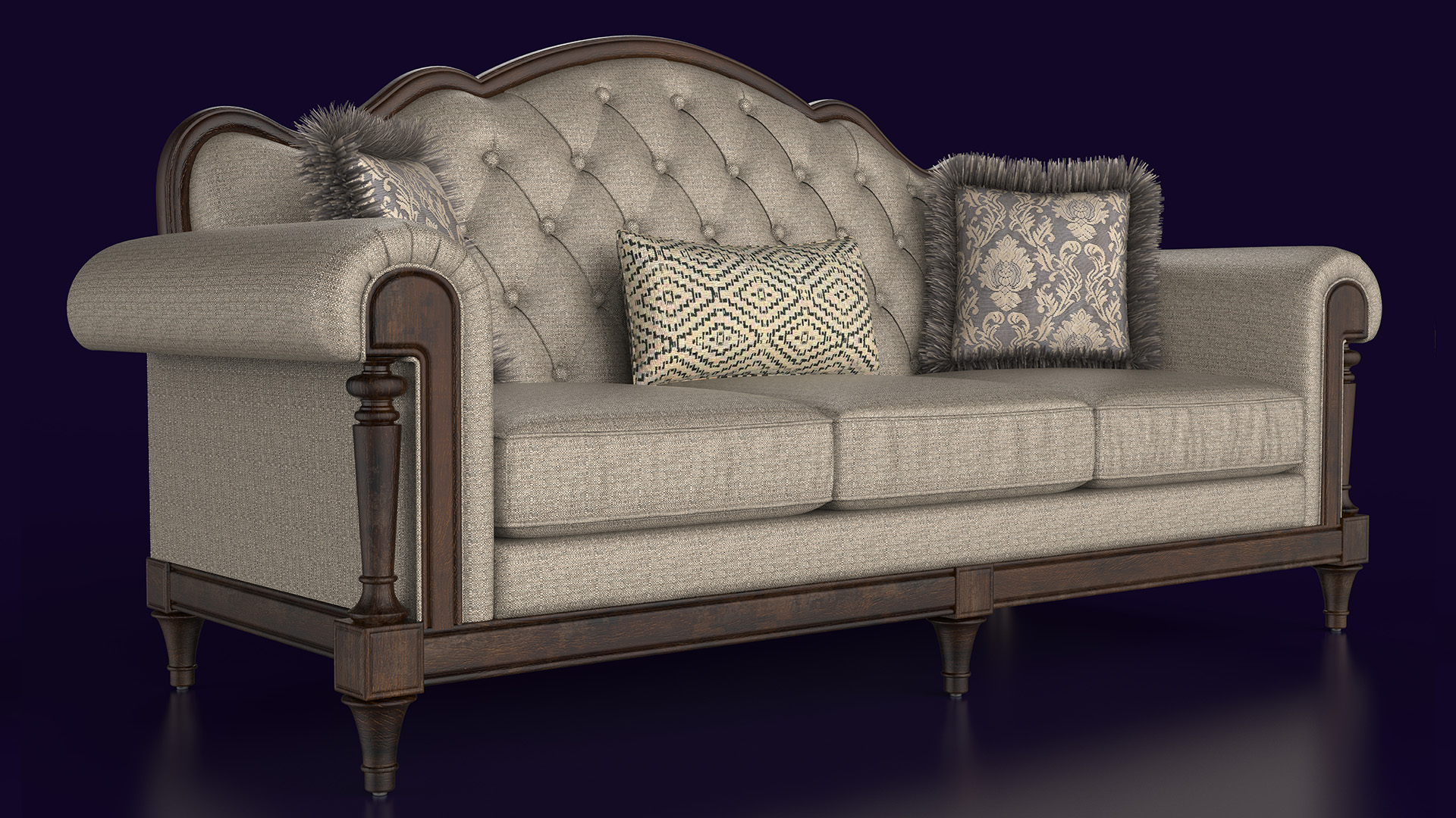 Low Poly Chair Model